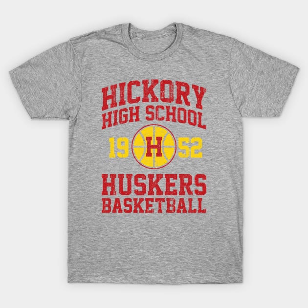 Hickory High School Huskers Basketball (Variant) T-Shirt by huckblade